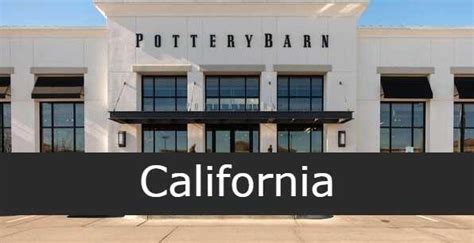 pottery barn outlet california.